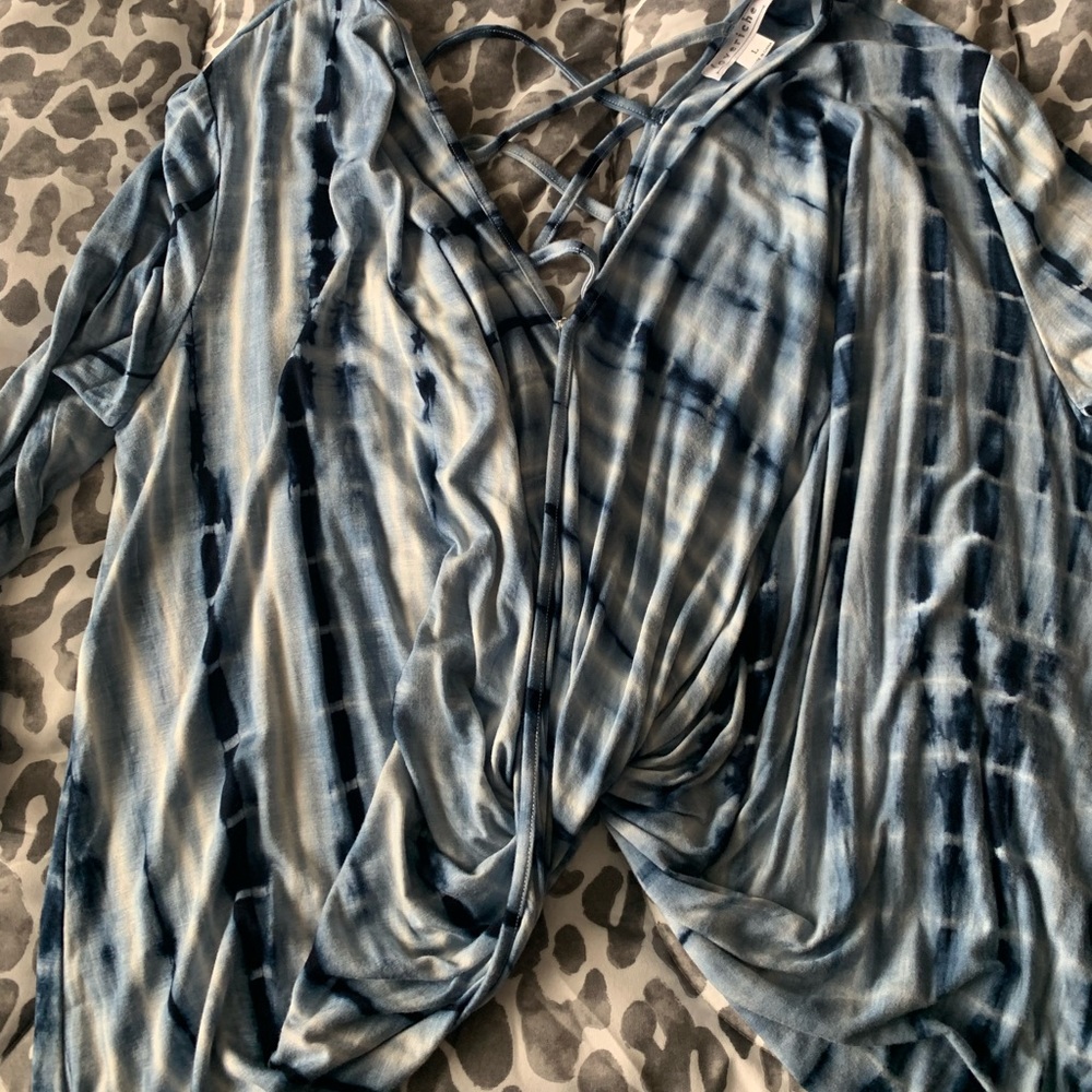 Tie dye twist top